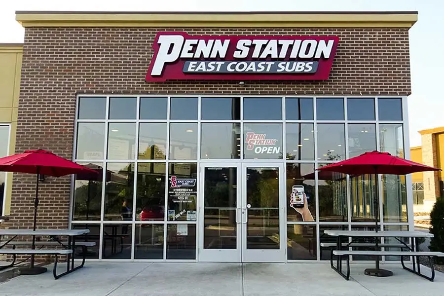 exterior of a Penn Station Restaurant