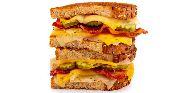 Grilled Cheese & Bacon sandwich